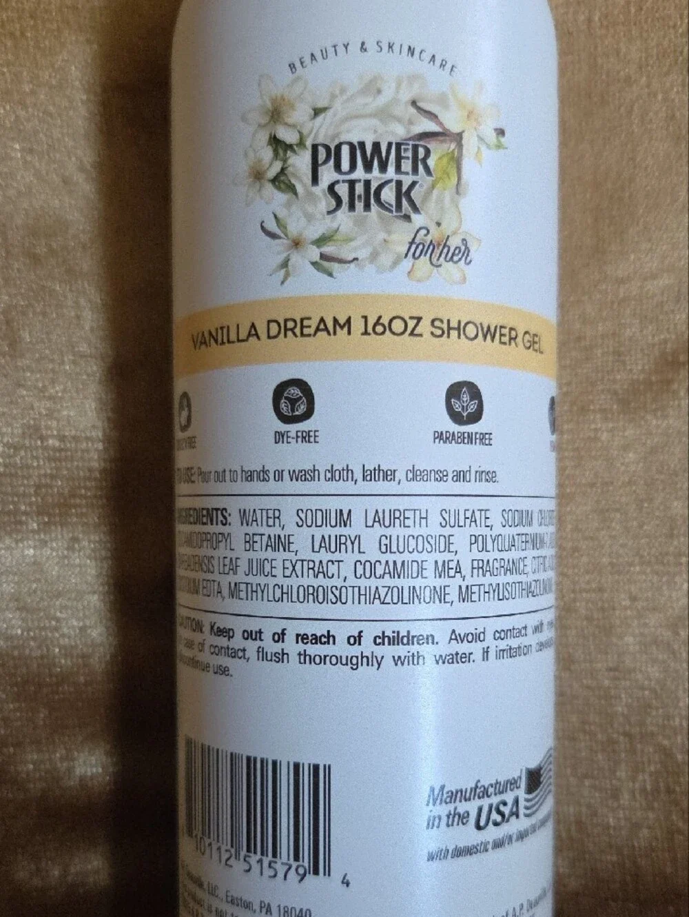 Power Stick Vanilla Dream Limited Edition Shower Gel